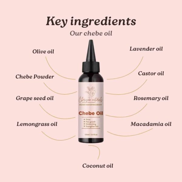 Chebe oil- key ingredients list- Chrisam Naturals