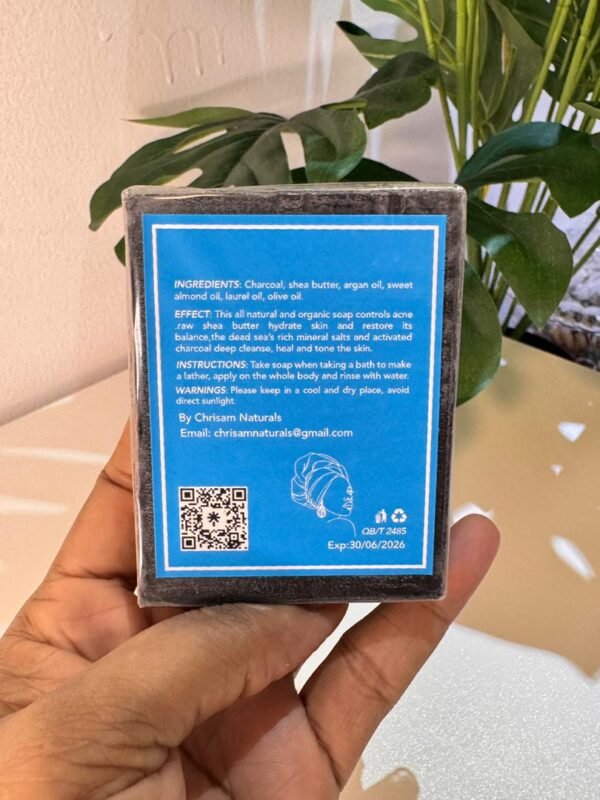 African Black Soap Bar - Image 3